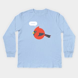 Borbs - Cardinal Tweet Kids Long Sleeve T-Shirt